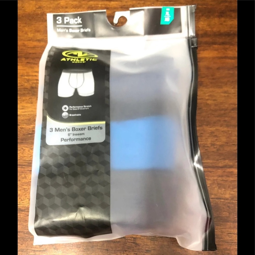 3pack men's Boxer briefs blue  XL